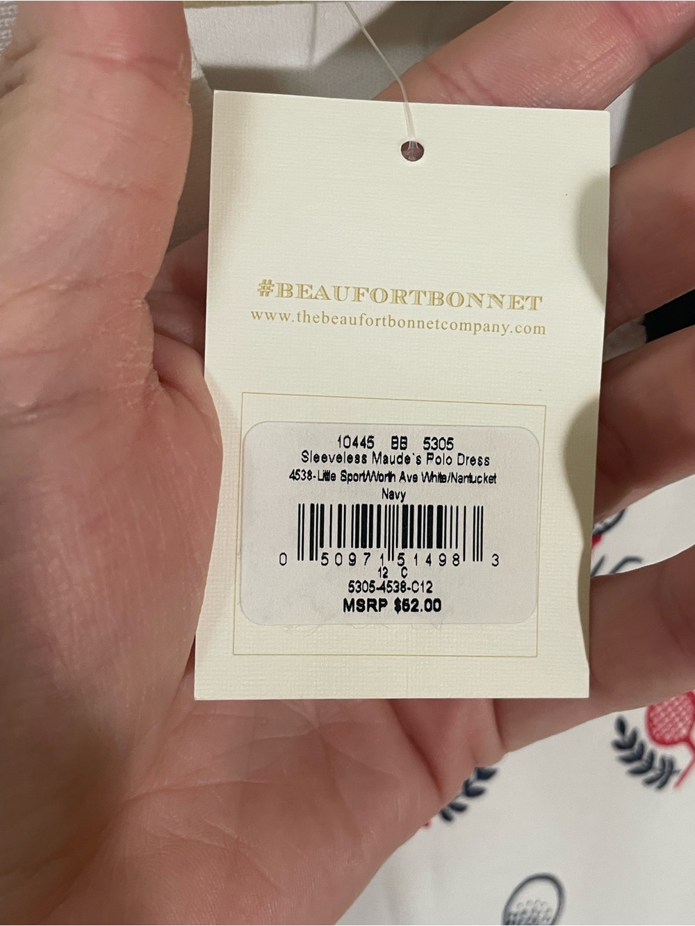 TBBC The Beaufort Bonnet Company Dress Girl’s 12 New NWT Pima Cotton Preppy - Picture 5 of 8